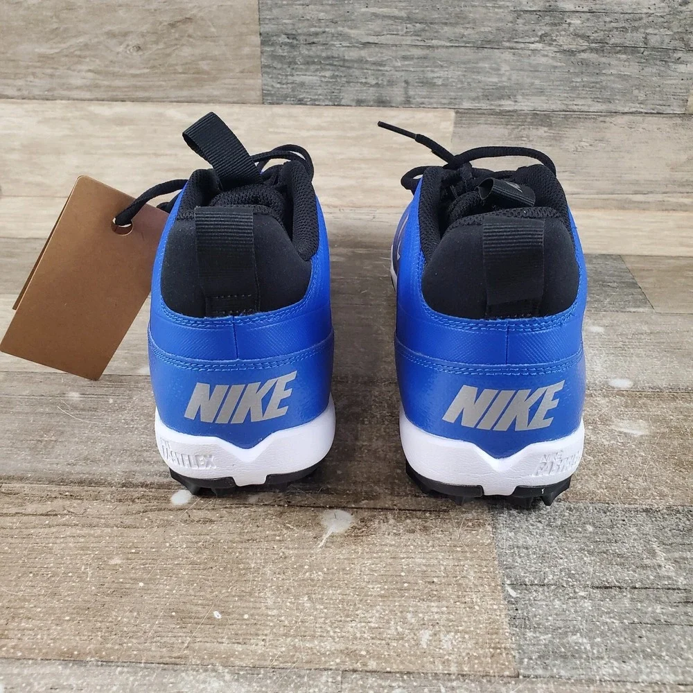 Nike Alpha Menace 4 Shark Mens Shoes Sz 13 Blue‎ Bright White Football Cleats